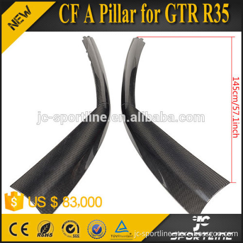 JC Sportline Carbon Fiber A Pillar for NISSA N GTR-R35 NISM O Style 09-15